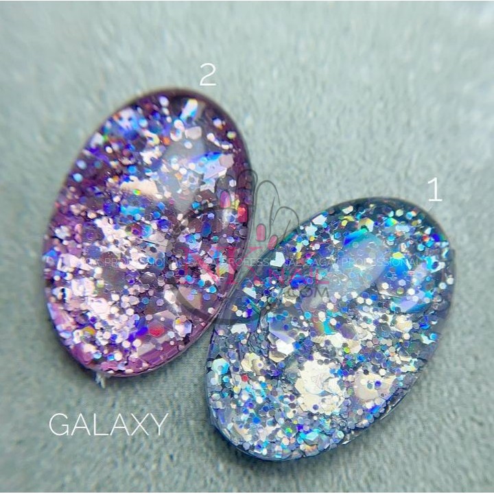 Гель Saga Galaxy glitter №01